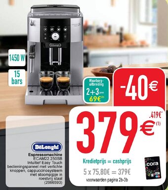 Cora DeLonghi Espressomachine aanbieding