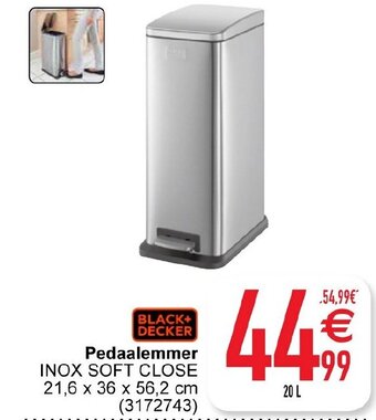 Cora Pedaalemmer Inox Soft Close aanbieding