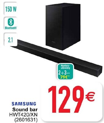 Cora Samsung Sound bar HWT420/XN aanbieding