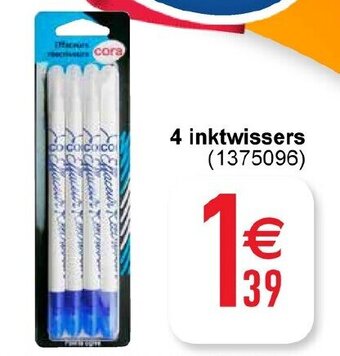 Cora 4 inktwissers aanbieding