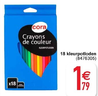 Cora 18 kleurpotloden aanbieding