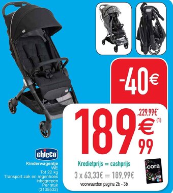 Cora Chicco Kinderwagentje aanbieding