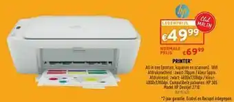 Trafic Printer hp deskjet 2710 aanbieding