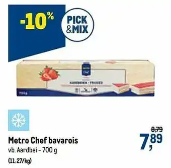 Metro chef bavarois aardbei