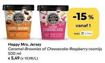Happy mrs. jersey caramel-brownies of cheesecake-raspberry roomijs