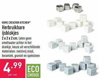 ALDI Herbruikbare ijsblokjes aanbieding