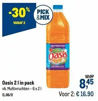 Makro Oasis multivruchten aanbieding