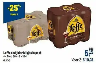 Makro Leffe abdijbier blond aanbieding
