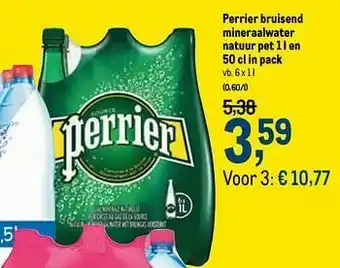 Perrier bruisend mineraalwater natuur