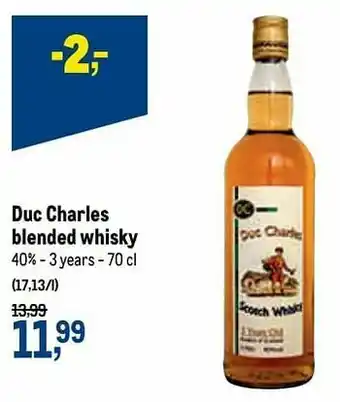 Makro Duc charles blended whisky aanbieding