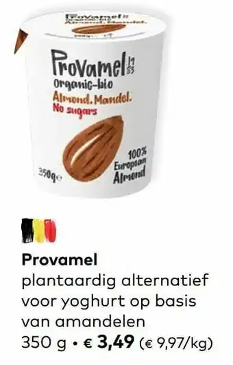 Bio Planet Provamel plantaardig alternatief voor yoghurt op basis van amandelen aanbieding