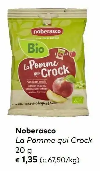 Bio Planet Noberasco la pomme qui crock aanbieding