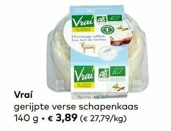 Vraí gerijpte verse schapenkaas