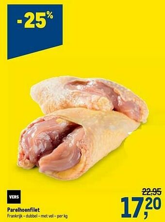 Parelhoenfilet