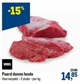 Makro Paard dunne lende aanbieding