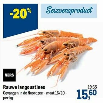 Rauwe langoustines