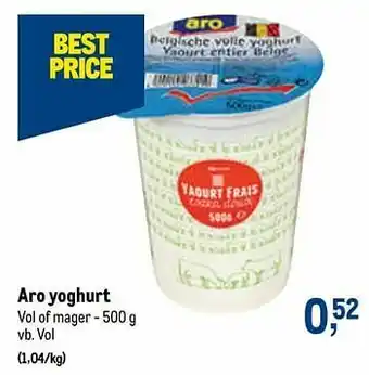 Makro Aro yoghurt aanbieding