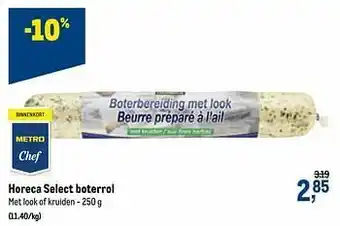 Makro Horeca select boterrol aanbieding