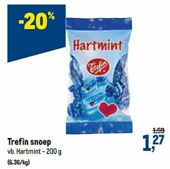 Trefin snoep hartmint