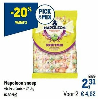 Napoleon snoep fruitmix