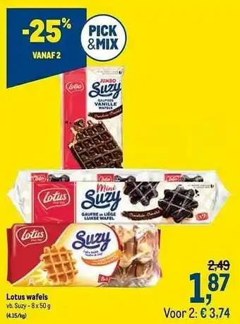 Makro Lotus wafels suzy aanbieding