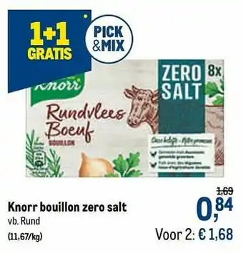 Makro Knorr bouillon zero salt rund aanbieding