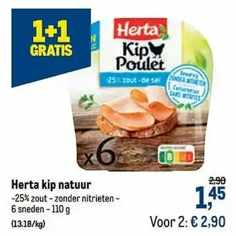 Makro Herta kip natuur aanbieding
