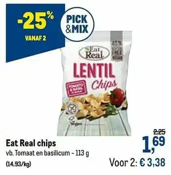 Eat real chips tomaat en basilicum