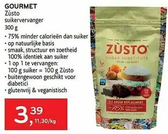 Alvo Gourmet zùsto aanbieding