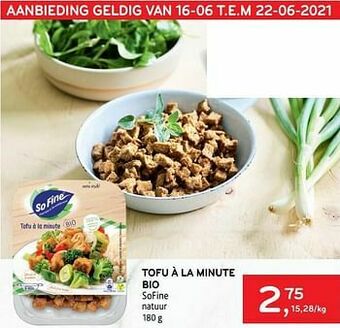 Tofu à la minute bio sofine