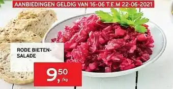 Alvo Rode bieten salade aanbieding