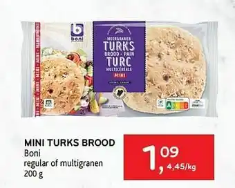 Alvo Mini turks brood boni aanbieding