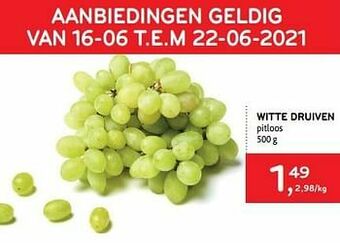 Alvo Witte druiven aanbieding