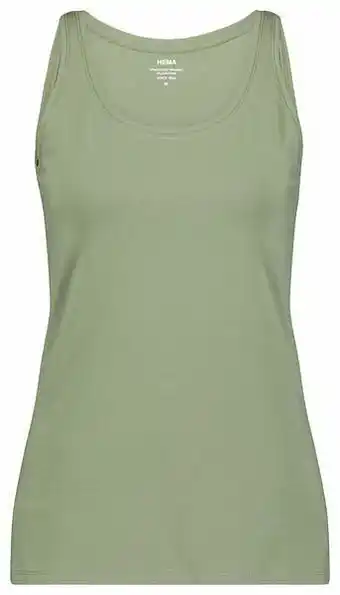 HEMA HEMA Dames Basic Singlet Lichtgroen (lichtgroen) aanbieding