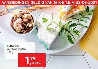 Alvo Rambol met fijne kruiden aanbieding