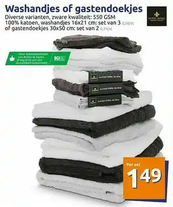 Washandjes of gastendoekjes