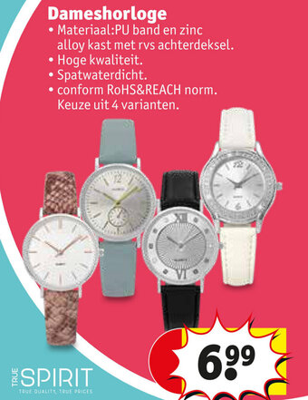 Kruidvat True Spirit Dameshorloge aanbieding
