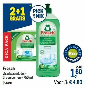 Frosch afwasmiddel - green lemon