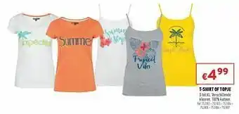 Trafic T-shirt of topje aanbieding