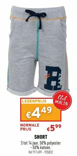 Trafic Short aanbieding