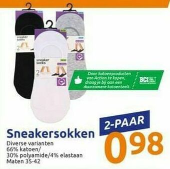 Action Sneakersokken aanbieding