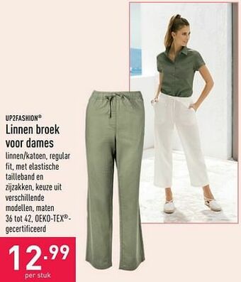 ALDI Linnen broek voor dames aanbieding