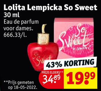Kruidvat Lolita Lempicka So Sweet 30 ml aanbieding