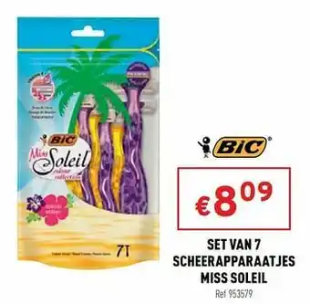 Set van 7 scheerapparaatjes miss soleil