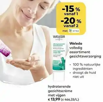 Bio Planet Weleda hydraterende gezichtscrème met vijgen aanbieding