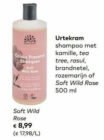 Bio Planet Urtekram soft wild rose aanbieding