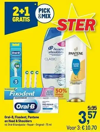 Makro Oral-b tandpasta - repair - original aanbieding