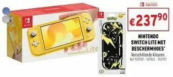 Trafic Nintendo switch lite met beschermhoes aanbieding