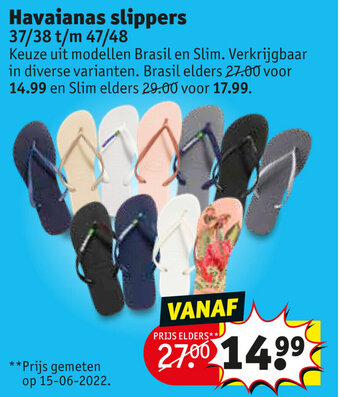 Havaianas slippers 37/38 t/m 47/48