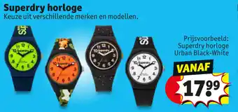 Kruidvat Superdry Horloge Urban Black-White aanbieding